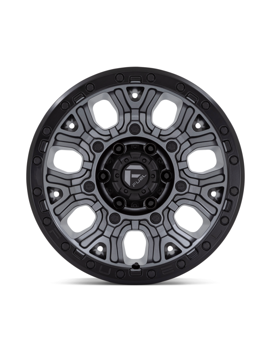 Felga aluminiowa D825 TRACTION Matte Gunmetal W/ Black Ring FUEL - ujęcie 2