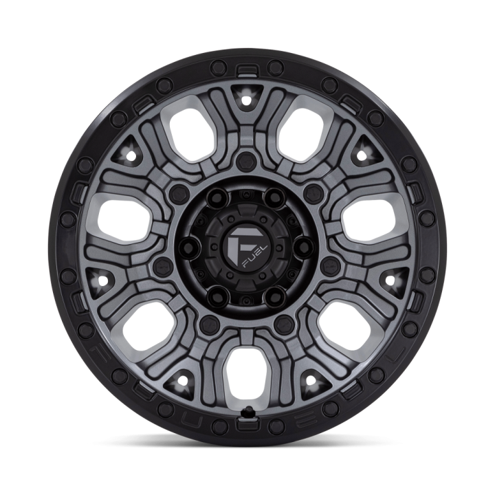 Felga aluminiowa D825 TRACTION Matte Gunmetal W/ Black Ring FUEL - ujęcie 2