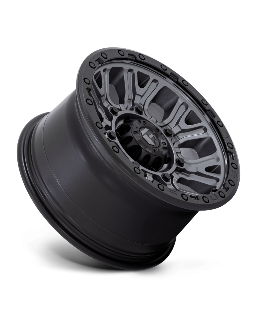 Felga aluminiowa D825 TRACTION Matte Gunmetal W/ Black Ring FUEL - ujęcie 3