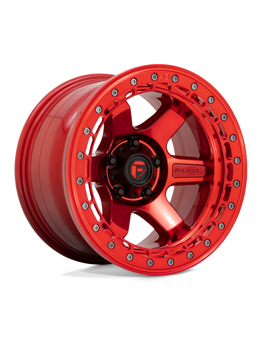 Felga aluminiowa D123 BLOCK BEADLOCK Candy Red W/ Candy Red Ring FUEL