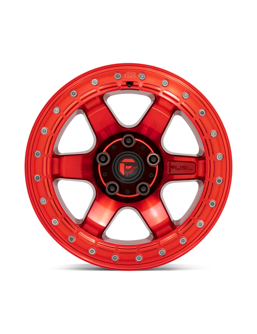 Felga aluminiowa D123 BLOCK BEADLOCK Candy Red W/ Candy Red Ring FUEL - ujęcie 2