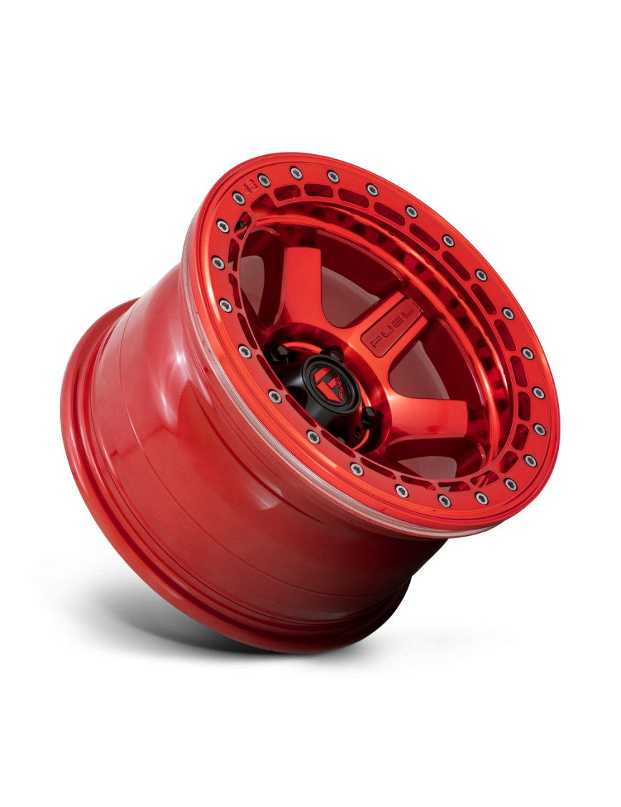 Felga aluminiowa D123 BLOCK BEADLOCK Candy Red W/ Candy Red Ring FUEL - ujęcie 3