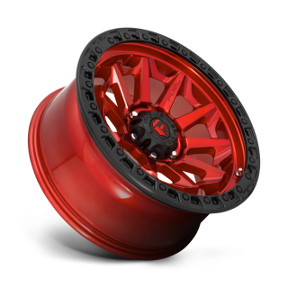 Felga aluminiowa D695 COVERT Candy Red Black Bead Ring FUEL - ujęcie 2