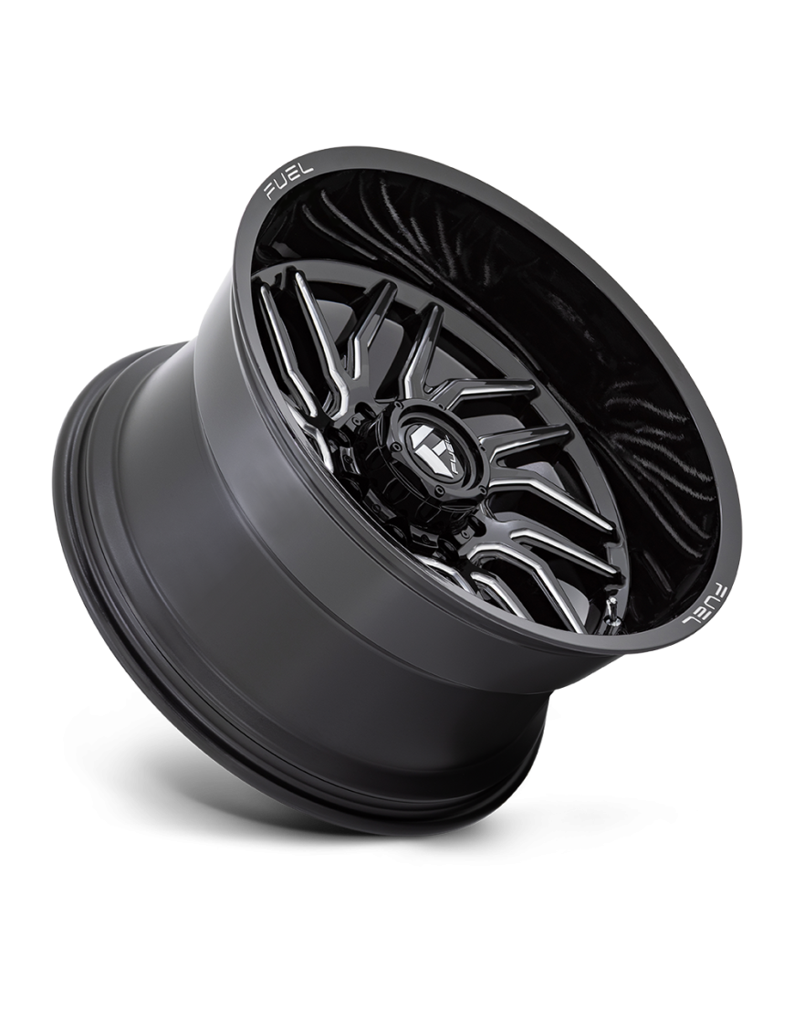 Felga aluminiowa D807 HURRICANE Gloss Black Milled FUEL - ujęcie 3