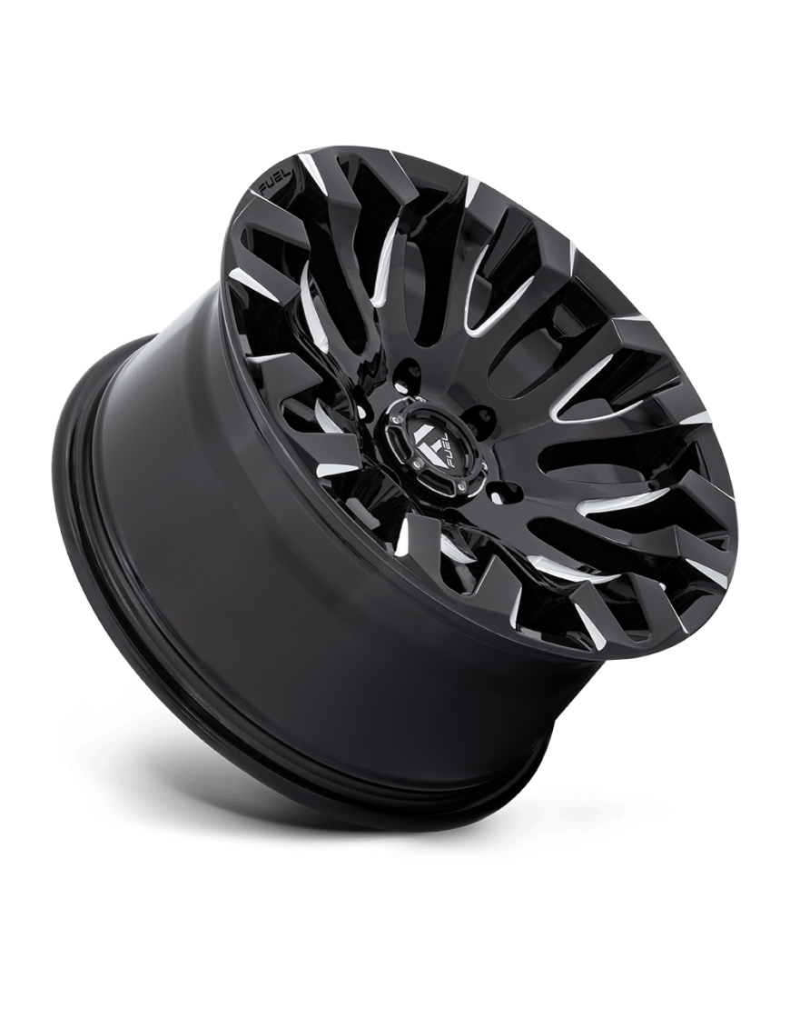 Felga aluminiowa D828 QUAKE Gloss Black Milled FUEL - ujęcie 2