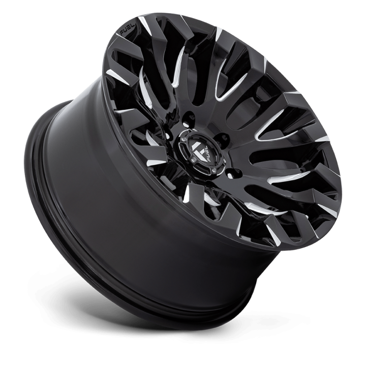 Felga aluminiowa D828 QUAKE Gloss Black Milled FUEL - ujęcie 2