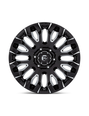 Felga aluminiowa D828 QUAKE Gloss Black Milled FUEL - ujęcie 3