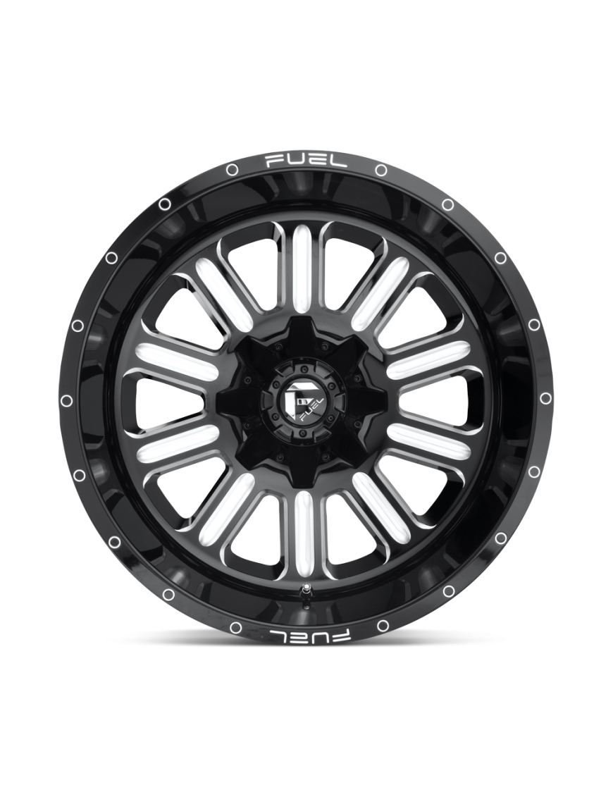Felga aluminiowa D620 HARDLINE Gloss Black Milled FUEL - ujęcie 2