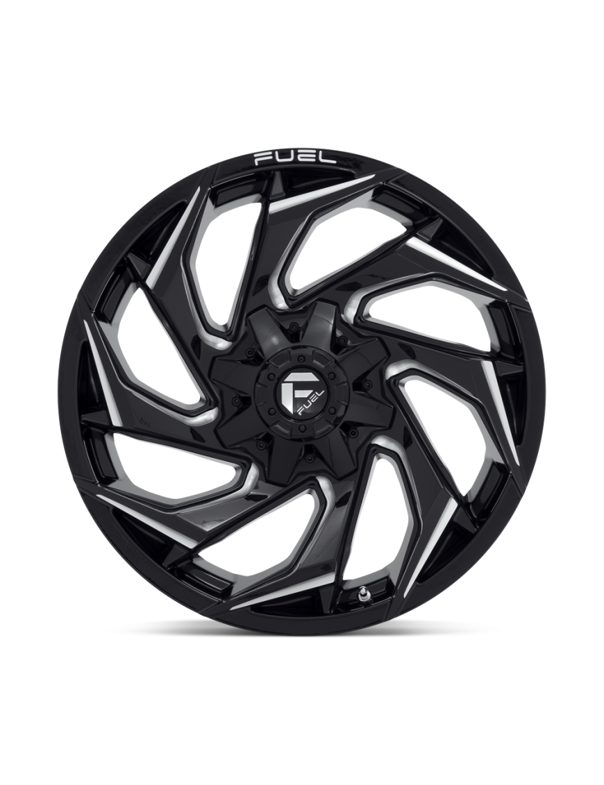 Felga aluminiowa D753 REACTION Gloss Black Milled FUEL - ujęcie 3