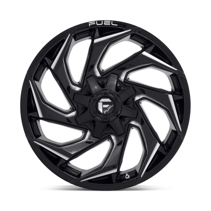 Felga aluminiowa D753 REACTION Gloss Black Milled FUEL - ujęcie 3