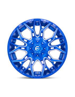 Felga aluminiowa D770 TWITCH Anodized Blue Milled FUEL - ujęcie 3