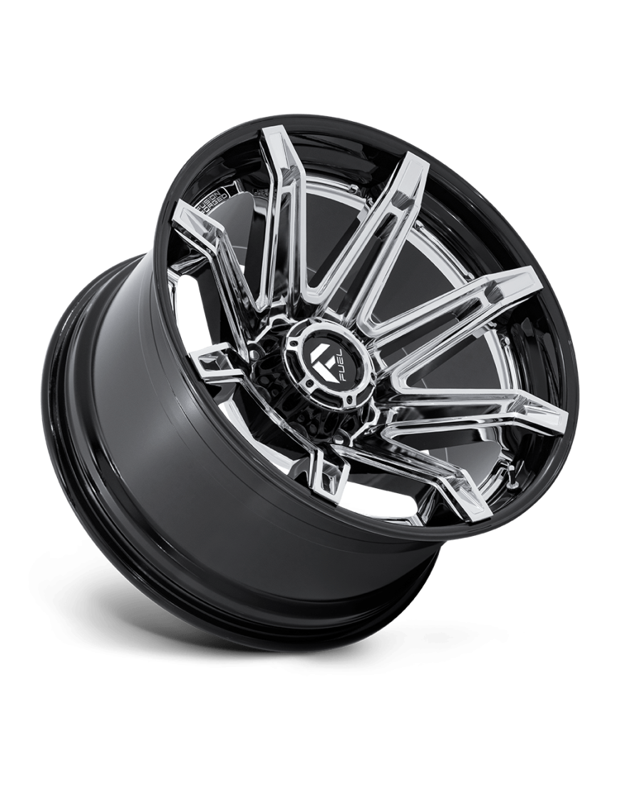 Felga aluminiowa FC401 BRAWL Chrome W/ Gloss Black Lip FUEL - ujęcie 2