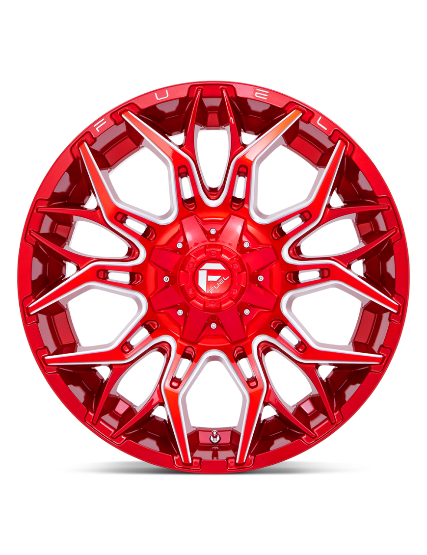 Felga aluminiowa D771 TWITCH Candy Red Milled FUEL - ujęcie 3