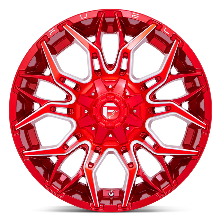 Felga aluminiowa D771 TWITCH Candy Red Milled FUEL - ujęcie 3