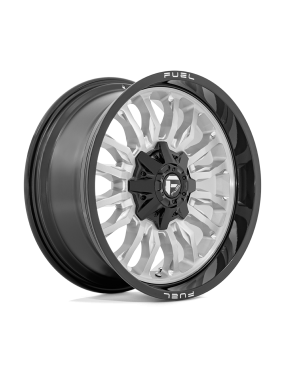 Felga aluminiowa D798 ARC Silver Brushed Face W/ Milled Black Lip FUEL