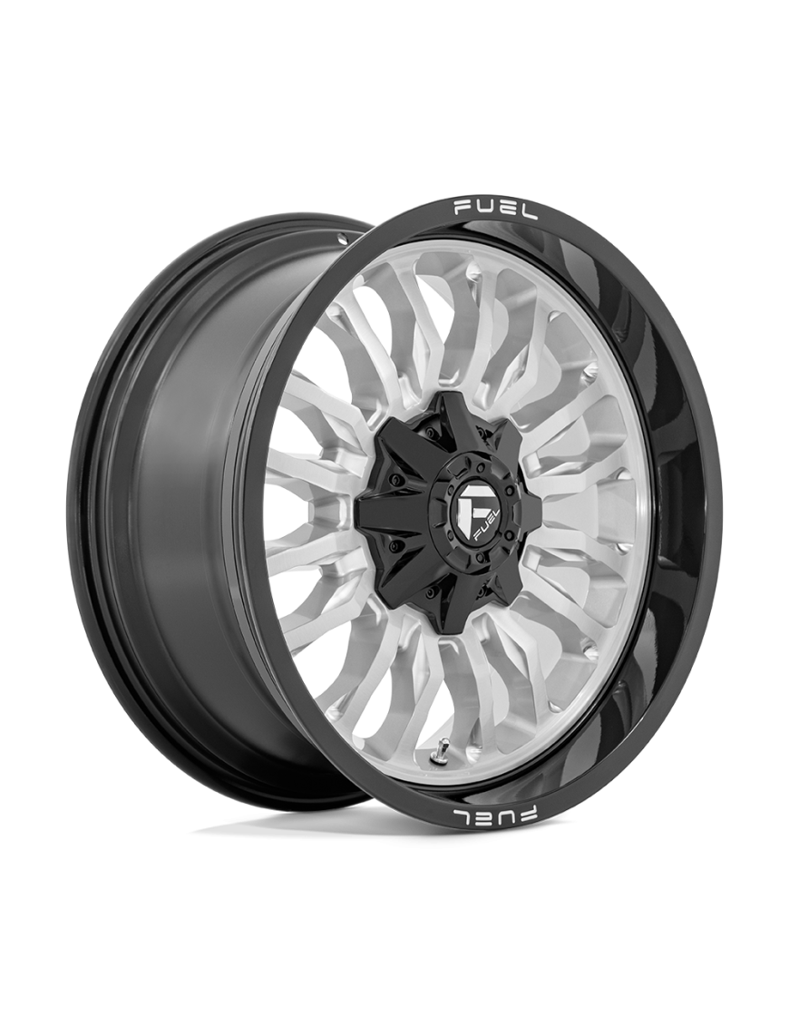 Felga aluminiowa D798 ARC Silver Brushed Face W/ Milled Black Lip FUEL