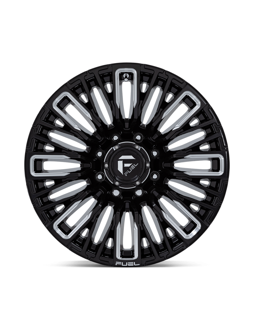 Felga aluminiowa D849 REBAR Gloss Black Milled FUEL - ujęcie 2