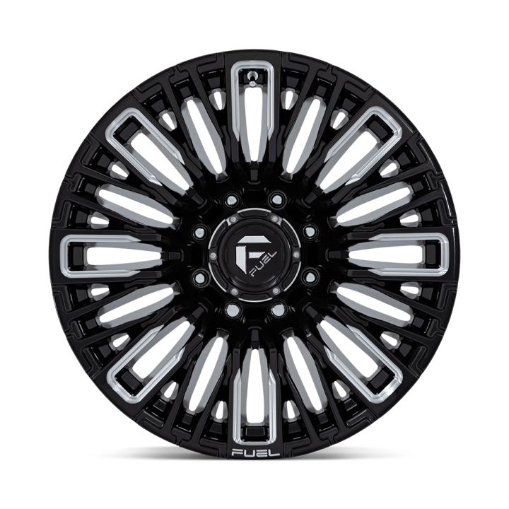 Felga aluminiowa D849 REBAR Gloss Black Milled FUEL - ujęcie 2