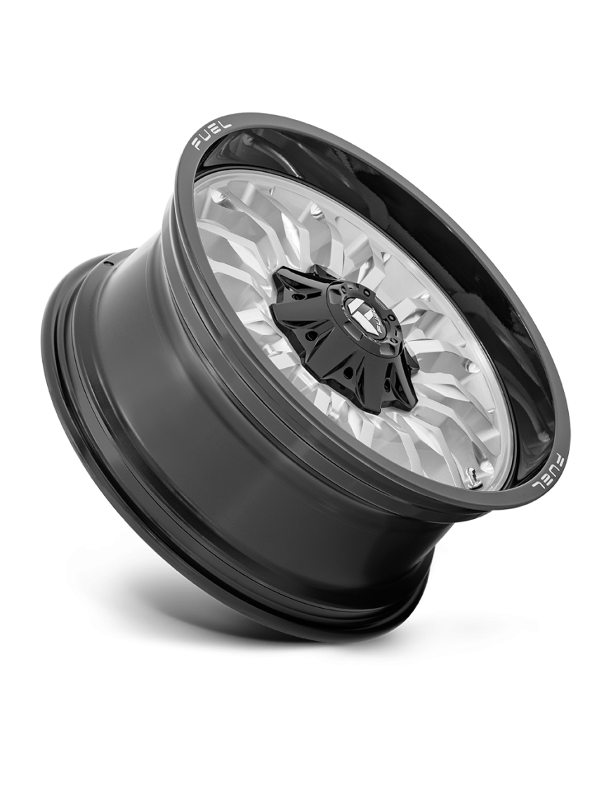 Felga aluminiowa D798 ARC Silver Brushed Face W/ Milled Black Lip FUEL - ujęcie 3