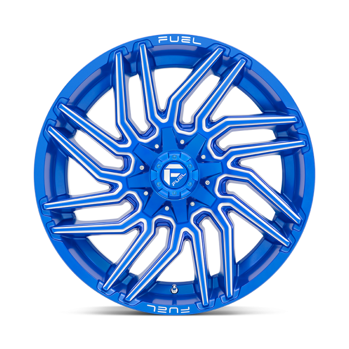Felga aluminiowa TYPHOON Anodized Blue Milled FUEL - ujęcie 2