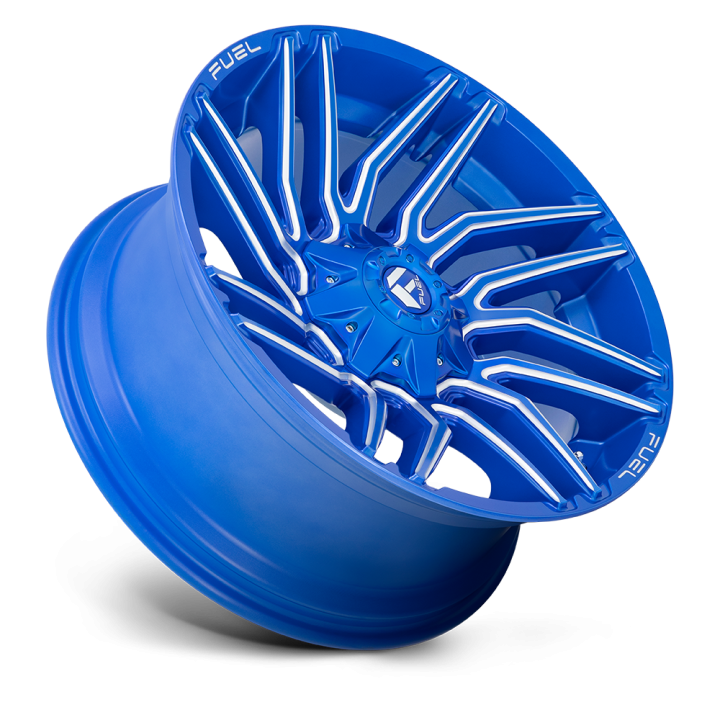 Felga aluminiowa TYPHOON Anodized Blue Milled FUEL - ujęcie 3
