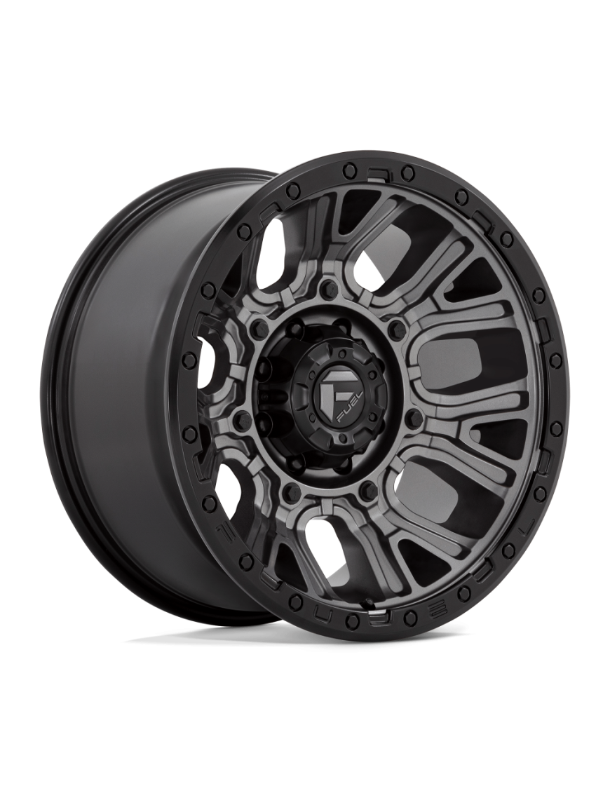 Felga aluminiowa D825 TRACTION Matte Gunmetal W/ Black Ring FUEL
