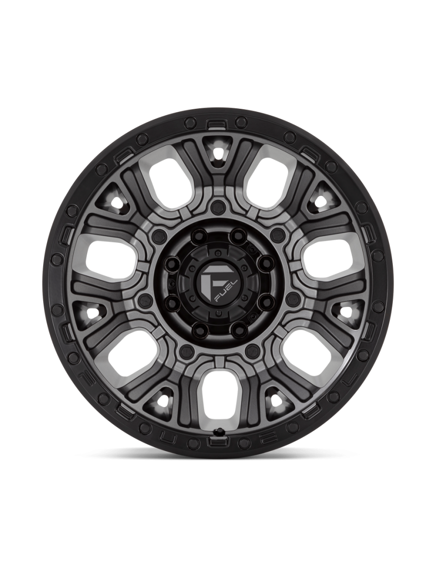 Felga aluminiowa D825 TRACTION Matte Gunmetal W/ Black Ring FUEL - ujęcie 2