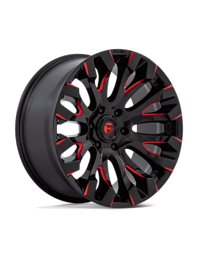 Felga aluminiowa D829 QUAKE Gloss Black Milled Red Tint FUEL