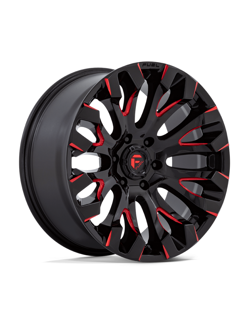 Felga aluminiowa D829 QUAKE Gloss Black Milled Red Tint FUEL