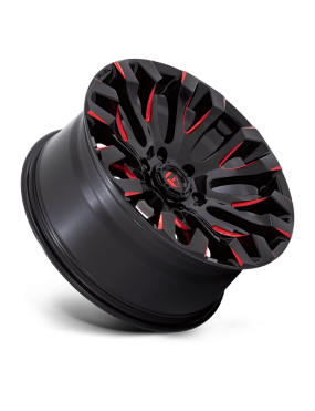 Felga aluminiowa D829 QUAKE Gloss Black Milled Red Tint FUEL - ujęcie 3