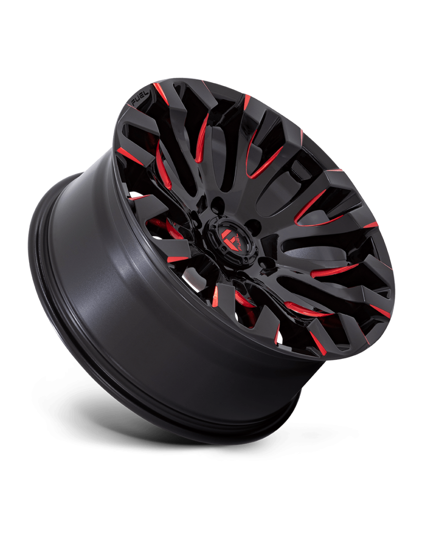 Felga aluminiowa D829 QUAKE Gloss Black Milled Red Tint FUEL - ujęcie 3