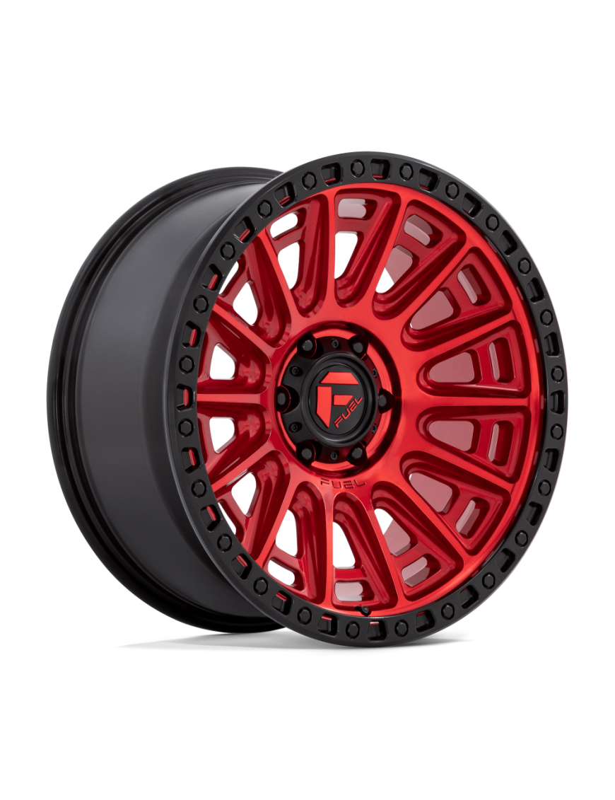 Felga aluminiowa D834 CYCLE Candy Red W/ Black Ring FUEL
