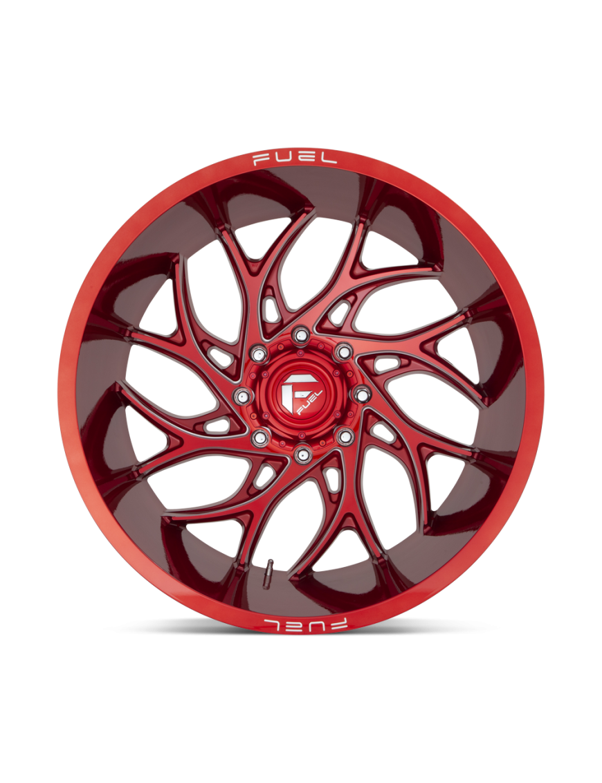 Felga aluminiowa D742 RUNNER Candy Red Milled FUEL - ujęcie 3