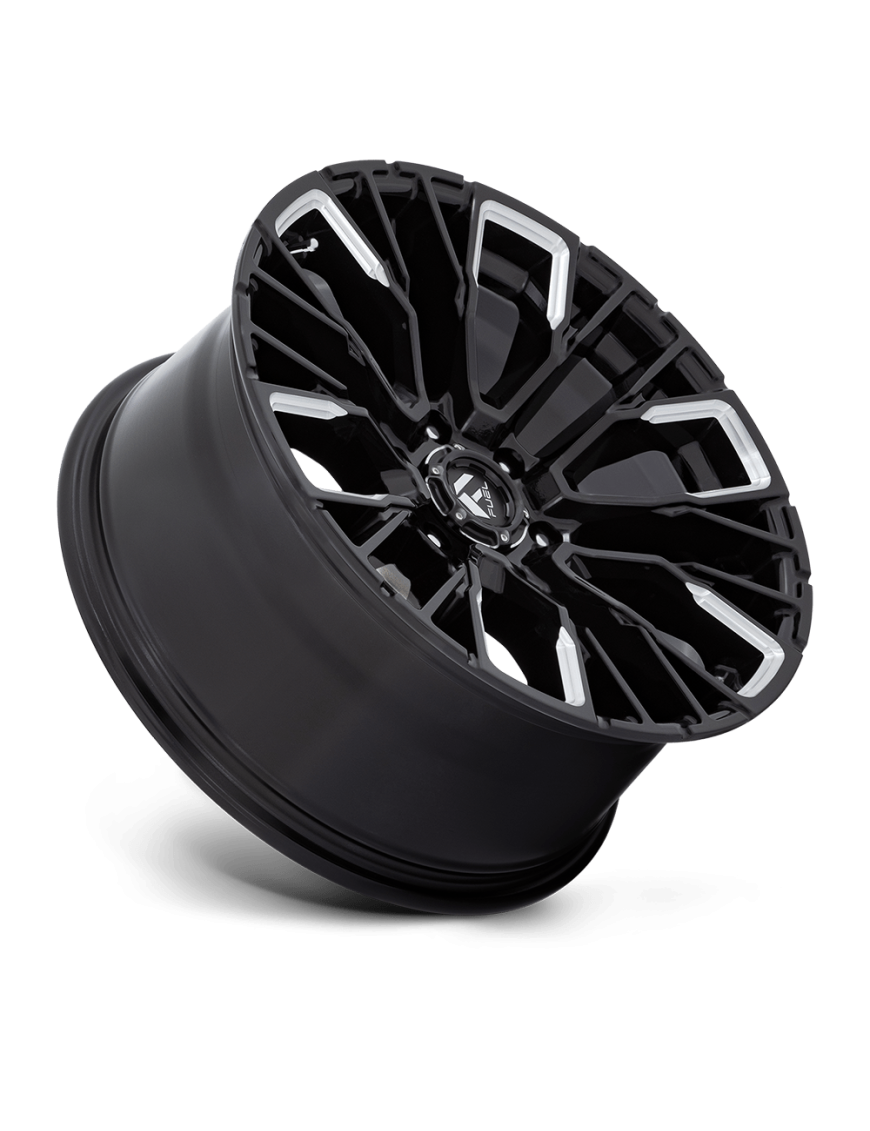 Felga aluminiowa D849 REBAR Gloss Black Milled FUEL - ujęcie 2