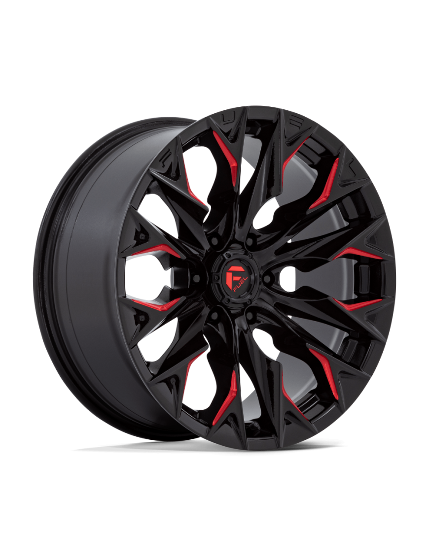 Felga aluminiowa D823 FLAME Gloss Black Milled W/ Candy Red FUEL