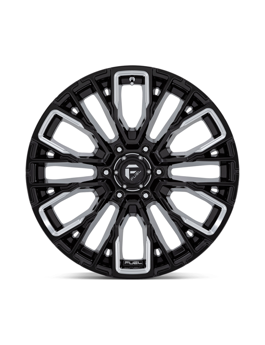 Felga aluminiowa D849 REBAR Gloss Black Milled FUEL - ujęcie 3