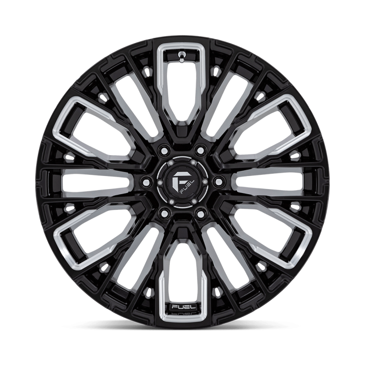 Felga aluminiowa D849 REBAR Gloss Black Milled FUEL - ujęcie 3