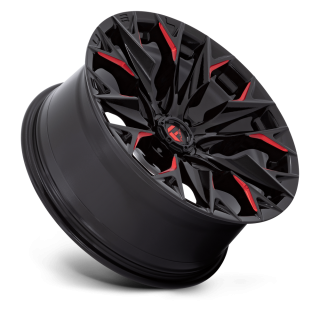 Felga aluminiowa D823 FLAME Gloss Black Milled W/ Candy Red FUEL - ujęcie 2