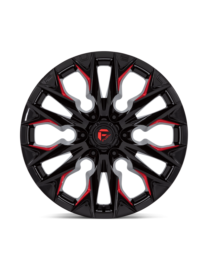 Felga aluminiowa D823 FLAME Gloss Black Milled W/ Candy Red FUEL - ujęcie 3