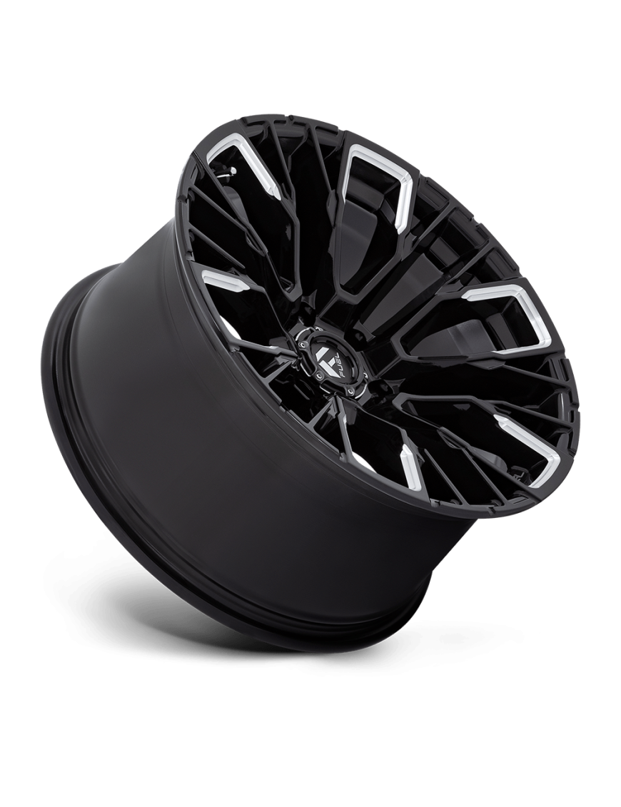 Felga aluminiowa D849 REBAR Gloss Black Milled FUEL - ujęcie 2