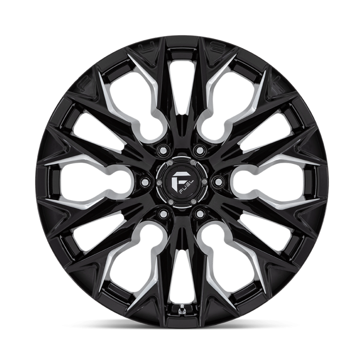 Felga aluminiowa D803 FLAME Gloss Black Milled FUEL - ujęcie 2