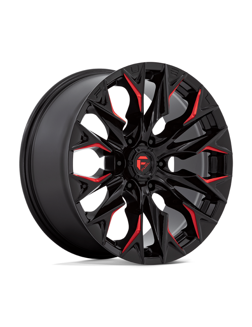Felga aluminiowa D823 FLAME Gloss Black Milled W/ Candy Red FUEL