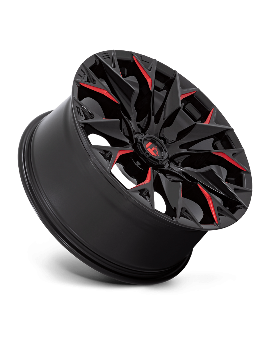 Felga aluminiowa D823 FLAME Gloss Black Milled W/ Candy Red FUEL - ujęcie 2