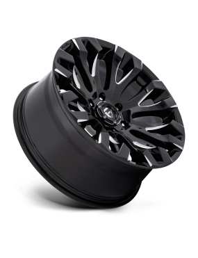 Felga aluminiowa D828 QUAKE Gloss Black Milled FUEL - ujęcie 3
