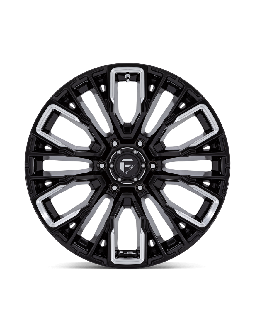 Felga aluminiowa D849 REBAR Gloss Black Milled FUEL - ujęcie 2
