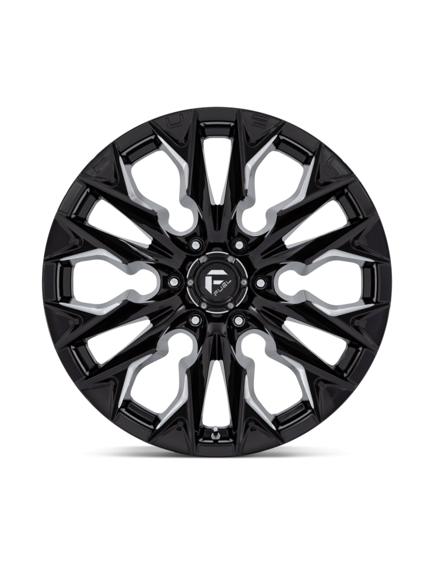 Felga aluminiowa D803 FLAME Gloss Black Milled FUEL - ujęcie 3
