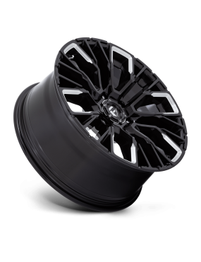 Felga aluminiowa D849 REBAR Gloss Black Milled FUEL - ujęcie 3