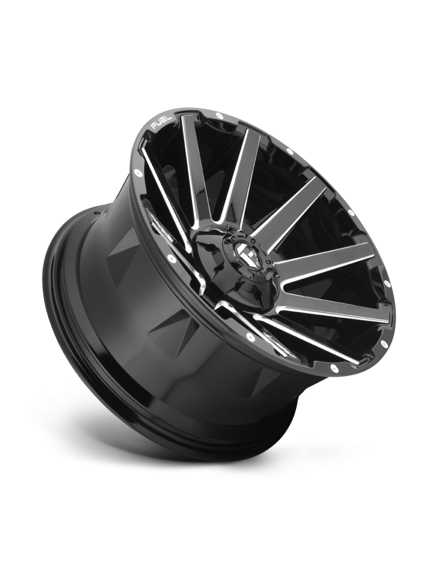 Felga aluminiowa D615 CONTRA Gloss Black Milled FUEL - ujęcie 3