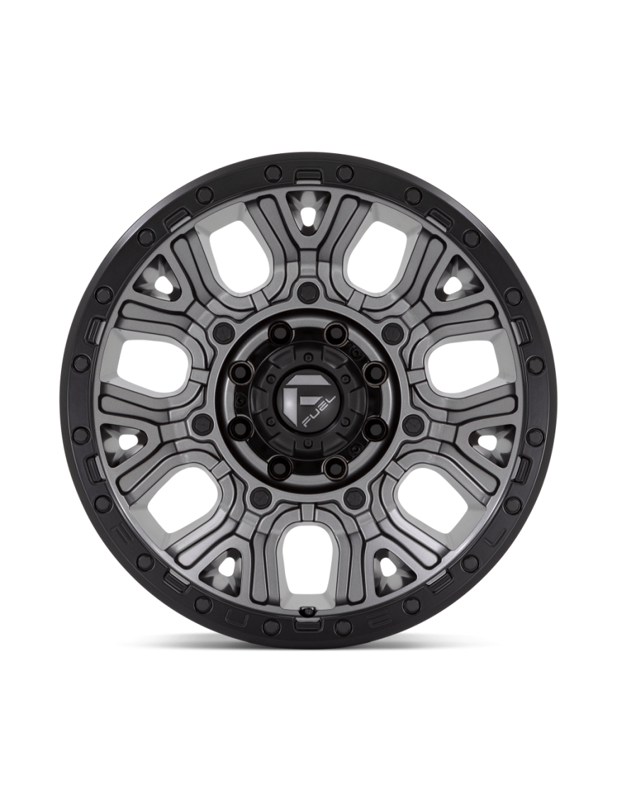 Felga aluminiowa D825 TRACTION Matte Gunmetal W/ Black Ring FUEL - ujęcie 3