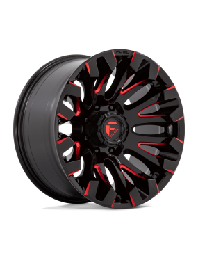 Felga aluminiowa D829 QUAKE Gloss Black Milled Red Tint FUEL